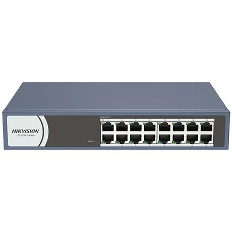 Switch HIKVISION DS-3E0116R-O 16 porturi 10/100 Mbps RJ45