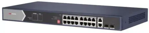 Switch Hikvision DS-3E0520HP-E, Gigabit, 16 porturi, PoE