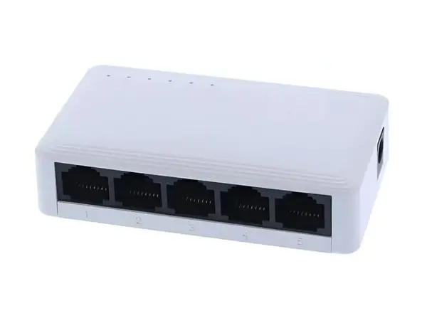 Switch IMOU cu 5 porturi Gigabit, Plug and Play, Indicator LED, Protectie la supratensiune, SG105C