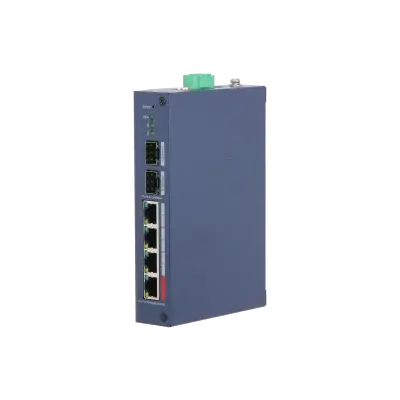Switch industrial PoE, 4xRJ45 10/100 PoE, 2xSFP 1Gb, 90W Hi-PoE, 250m Extend, IP30, CHS4206-4ET-90