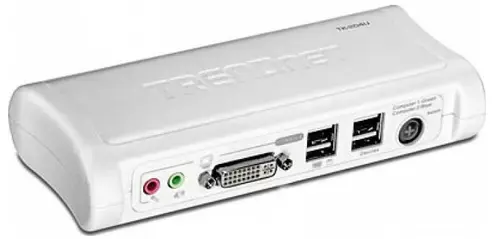Switch KVM TRENDnet TK-204UK, 2 Porturi, DVI, USB