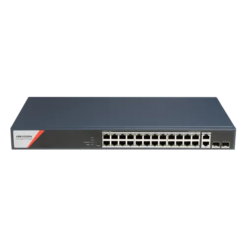 Switch L2, 24 x RJ45 1G PoE, 2 x SFP 1G, 2 x RJ45 1G, Management - HIKVISION DS-3E1528HP-SI-24P2T2F
