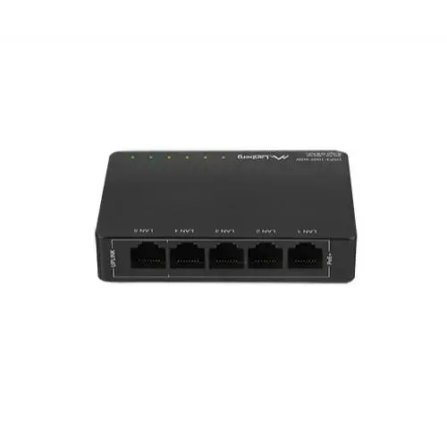 Switch Lanberg DSP3-1005-60W, 4 porturi, PoE