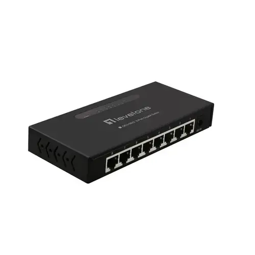 Switch LevelOne, 8 porturi, Negru