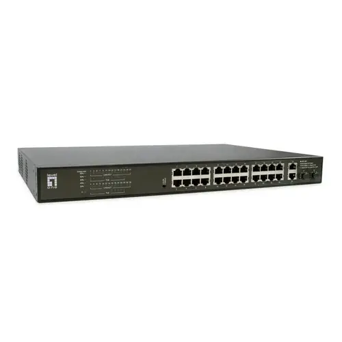 Switch LevelOne GEP-2821, 24 porturi, PoE