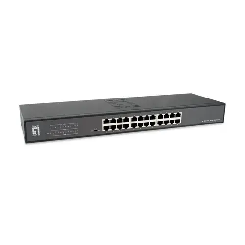 Switch LevelOne, Gigabit, 24 porturi, Negru