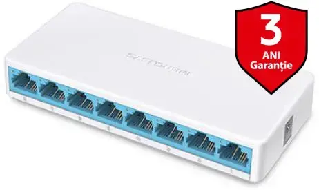 Switch Mercusys MS108, 8 porturi (Alb)