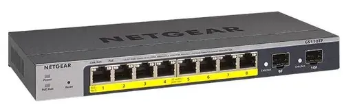 Switch Netgear GS110TP v3, Gigabit, 8 Porturi, PoE