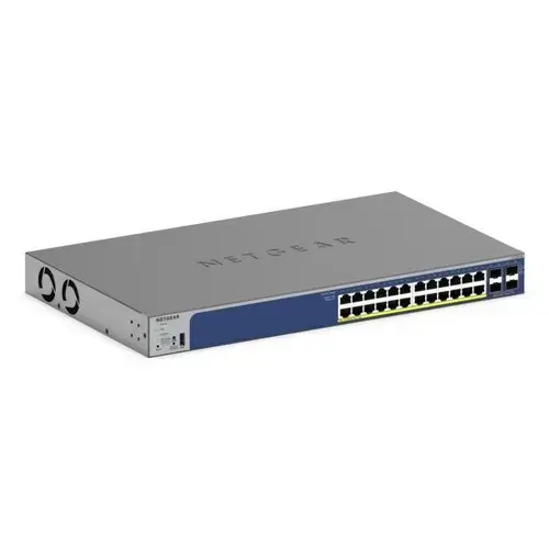 Switch Netgear GS728TXPv3, 24 porturi, PoE+