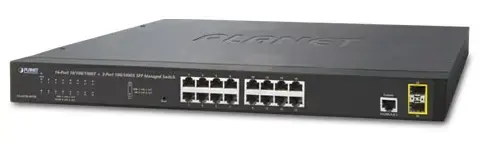 Switch Planet GS-4210-16T2S, Gigabit, 16 Porturi, 2 x SFP