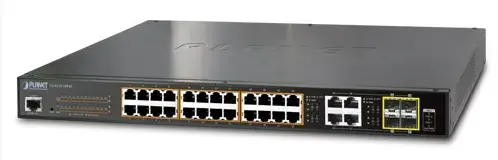 Switch Planet GS-4210-24P4C, Gigabit, 24 Porturi, PoE, 4 x SFP