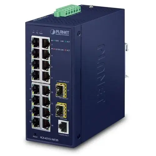 Switch Planet IGS-4215-16T2S, 16 porturi