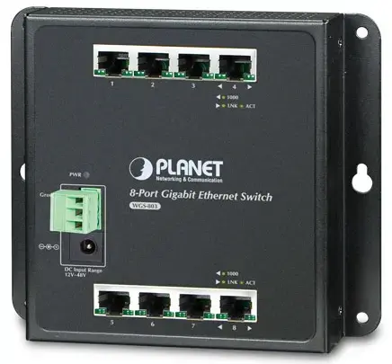 Switch Planet WGS-803, Gigabit, 8 Porturi, Industrial