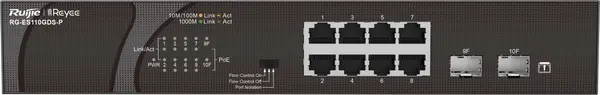Switch Ruijie - RG-ES110GDS, 10 porturi, negru