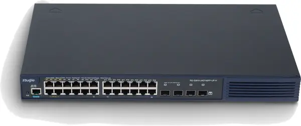 Switch Ruijie - RG-S2910-24GT4XS-UP-H, 28 porturi, negru