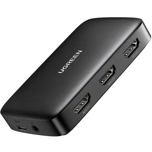 Switch Splitter UGREEN CM332, 3 x HDMI - HDMI (Negru)