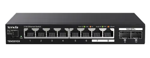 Switch Tenda TEM2010X, 8 porturi 2.5 Gbps