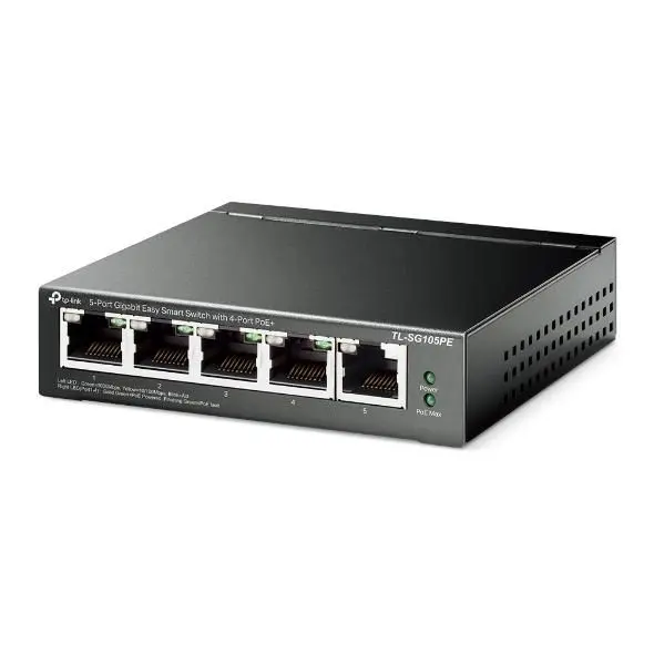Switch TP-Link 5 porturi Gigabit POE 10Gbps - TL-SG105PE