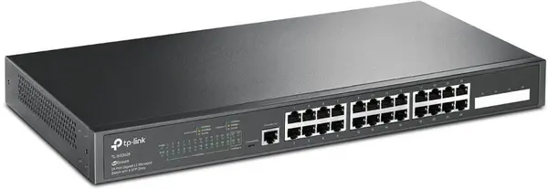Switch TP-Link JetStream cu management | 24× porturi Gigabit L2+ și 4× sloturi SFP TL-SG3428