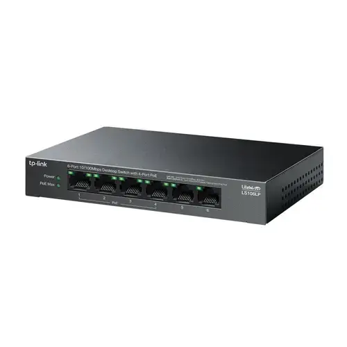 Switch TP-Link LS106LP, 6 Porturi, PoE