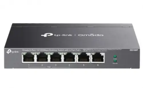 Switch TP-Link Omada DS106P, 6 porturi, PoE+