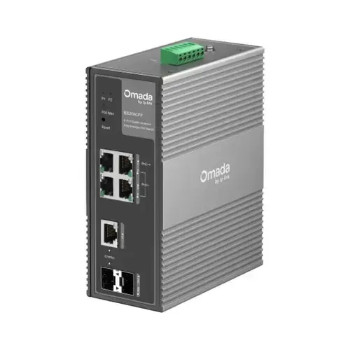Switch TP-Link Omada IES206GPP, 4 porturi (3 PoE+, 1 PoE++)