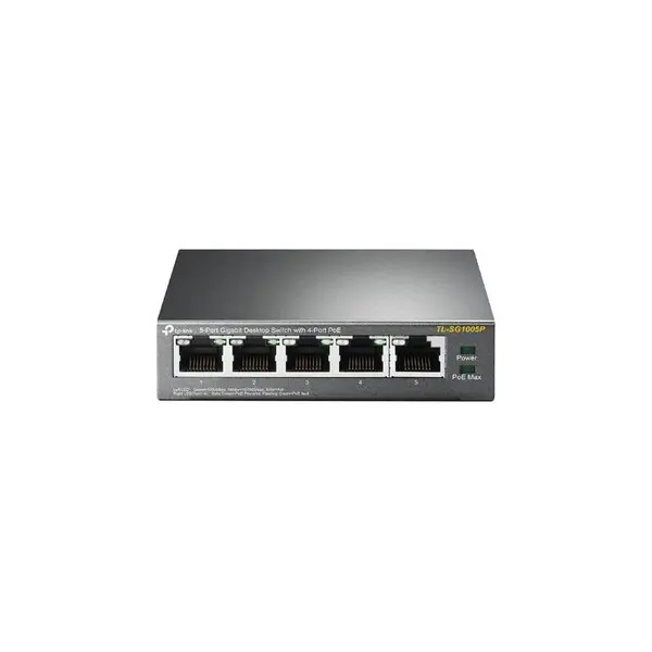 Switch TP-LINK TL-SG1005P, 5 porturi, 10/100/1000 Mbps