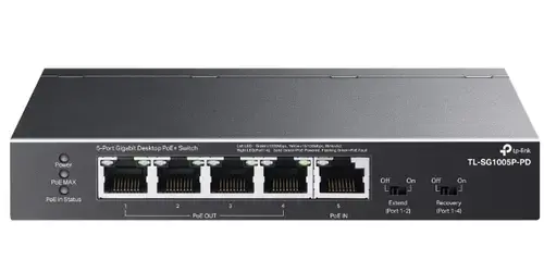 Switch TP-Link TL-SG1005P-PD, 5 Porturi, Gigabit, PoE