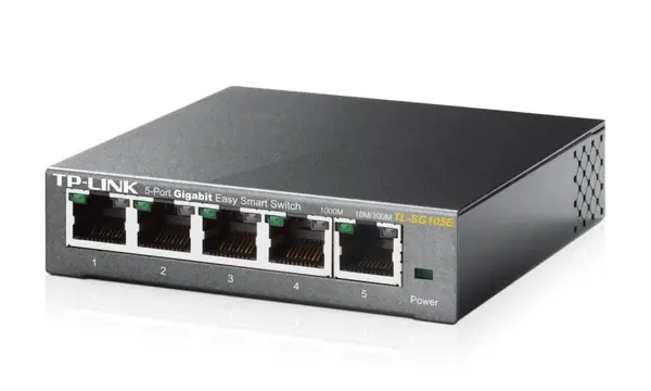 Switch TP-Link TL-SG105E, 5 porturi Gigabit, Desktop, Easy Smart TL-SG105E