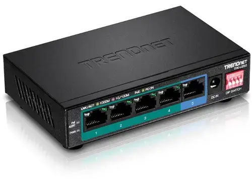 Switch Trendnet TPE-LG50, Gigabit, 5 porturi, PoE+