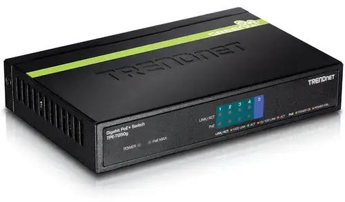 Switch TRENDnet TPE-TG50G, Gigabit, 5 Porturi, PoE