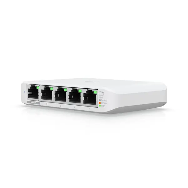 Switch Ubiquiti - Flex Mini, 5 porturi, alb