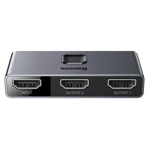 Switch video Baseus Matrix CAHUB-BC0G, HDMI bidirectional - 2x HDMI 4K / 30 Hz (Gri)