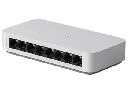 Switch Xiaomi Gigabit 8 Porturi, 16Gbps, Plug Play, 8A RJ45 1000Mbps, Montare Birou Perete, Alb