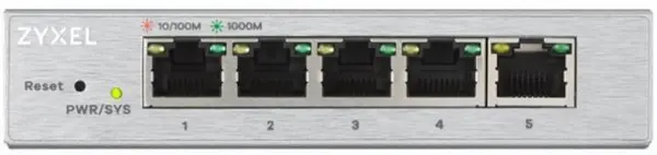 Switch ZyXEL - GS-1200-5, 5 porturi, argintiu