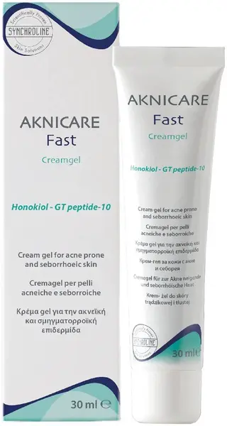 Synchroline Aknicare Cremă-gel facială pentru ten predispus la acnee Fast, 30 ml