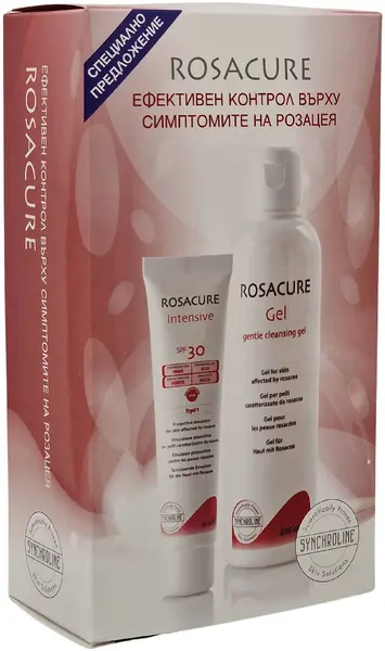 Synchroline Rosacure Set - Emulsie și gel de curățare, 30 + 200 ml