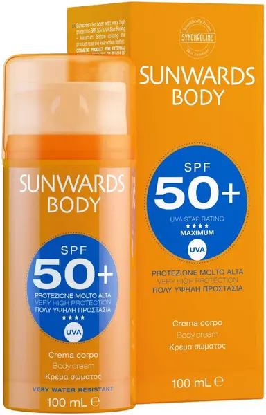Synchroline Sunwards Cremă de protecție solară pentru corp, SPF50+, 100 ml