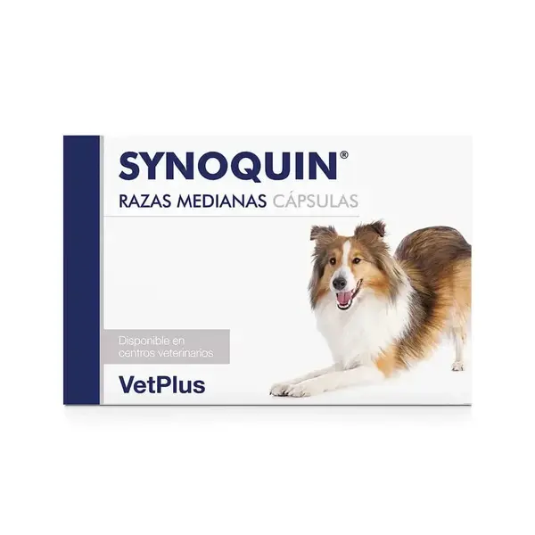 Synoquin Caine Mediu (10-25kg), 30 capsule, (Data expirare: 30.07.2026)