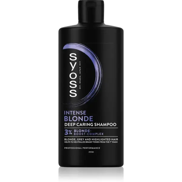 Syoss Intense Blonde sampon violet pentru părul blond şi gri 440 ml