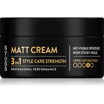 Syoss Matt Cream pasta pentru styling mata pentru fixare și formă