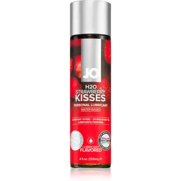 System JO H2O STRAWBERRY gel lubrifiant cu aromă 120 ml