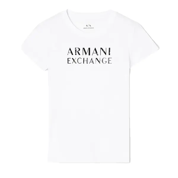 T-shirt optic white logo S