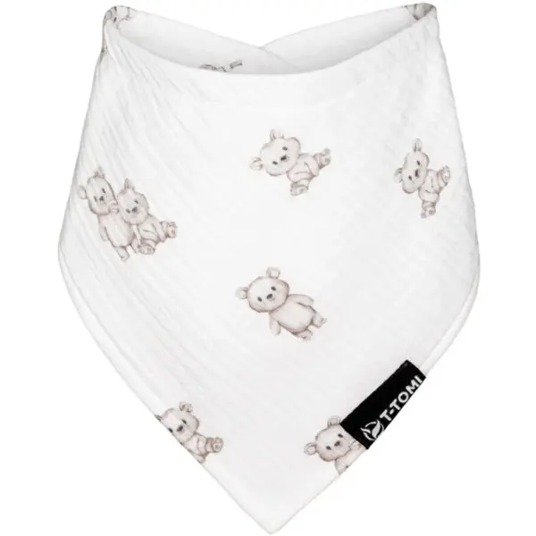 T-TOMI Muslin Bib Teddy bavețică 30 x 45 cm 1 buc