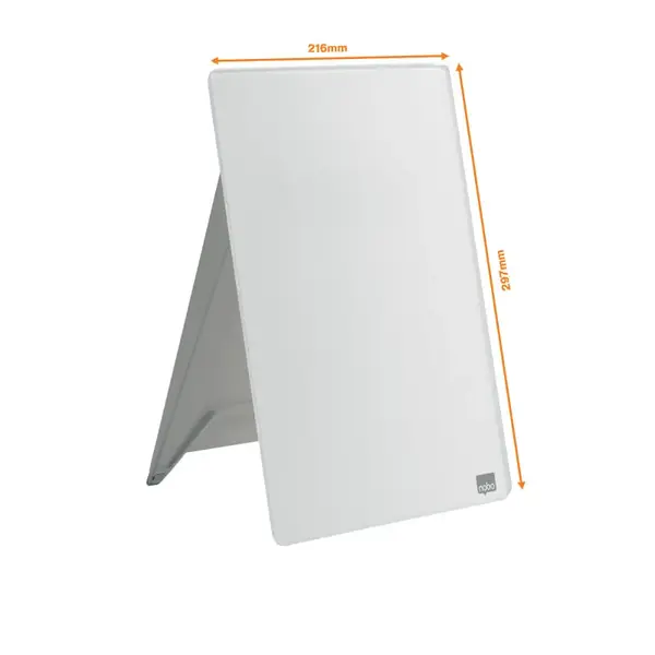 Tabla cu suport pentru birou sticla alba NOBO Impression Pro Tabla cu suport pentru birou sticla alba NOBO Impression Pro
