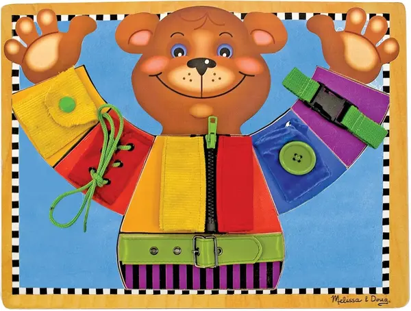 Tablă de activități din lemn Melissa & Doug - urs