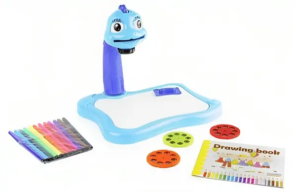 Tablă de desen cu proiector Raya Toys - Dinosaur