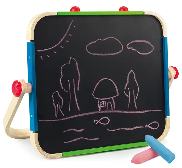Tabla de desenat Hape - Doua fete, magnetica si tabla neagra