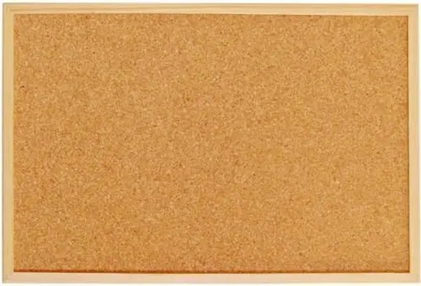 Tabla de pluta Bi-Office - Cadru din lemn, 90 x 60 cm
