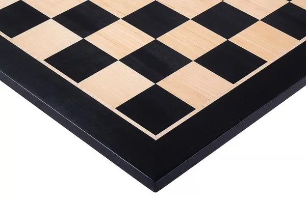 Tabla de sah - lemn Black Artar 48x48 cm, 50 mm - Fara notatie
